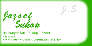jozsef sukop business card
