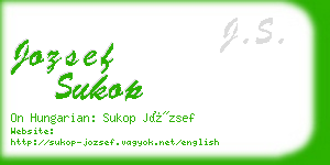 jozsef sukop business card